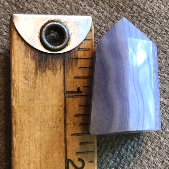 Blue Lace Agate Crystal Tower - Picture 5 of 5